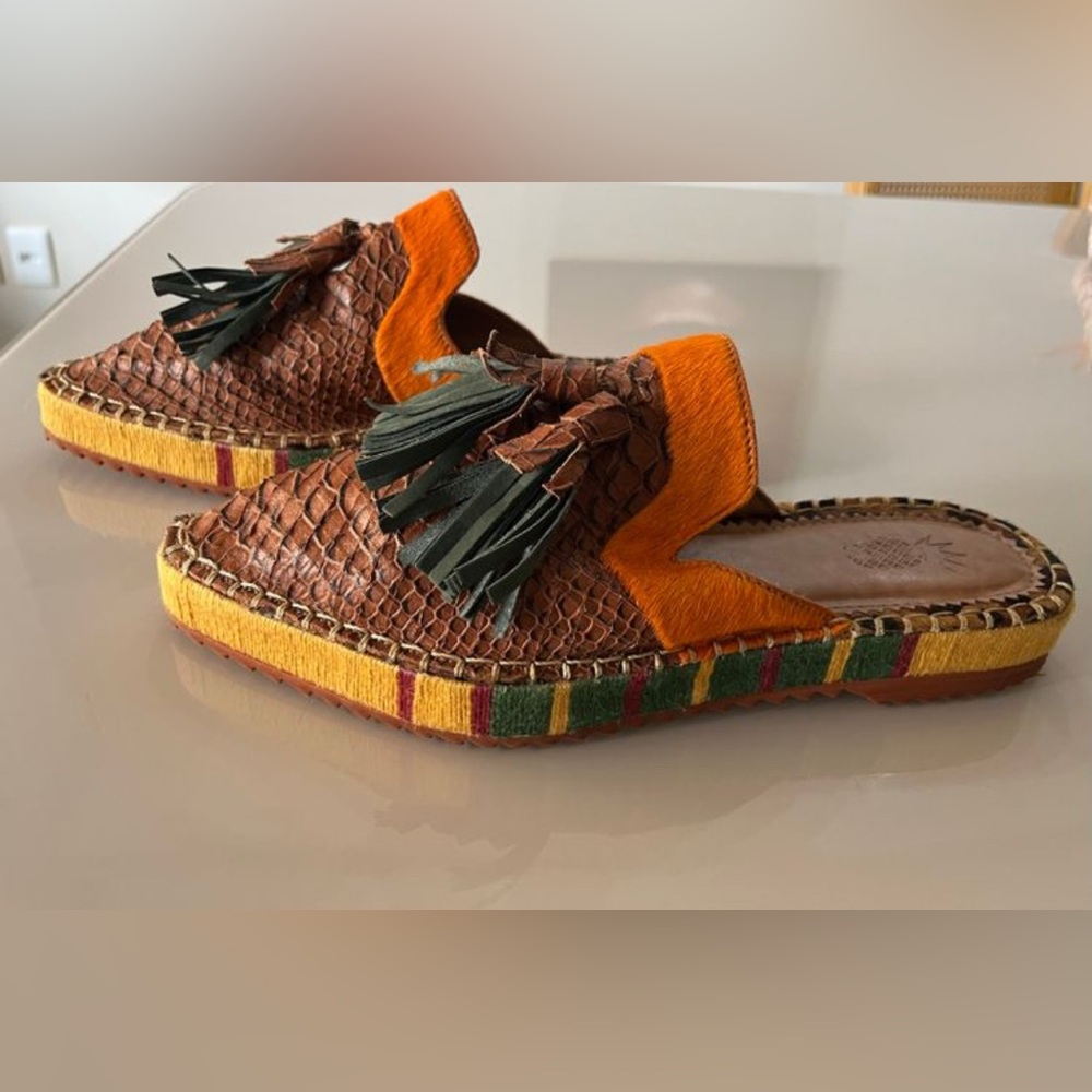 *Rare* Farm Rio Mules with Tassels Excellent Condition - Picture 4 of 6